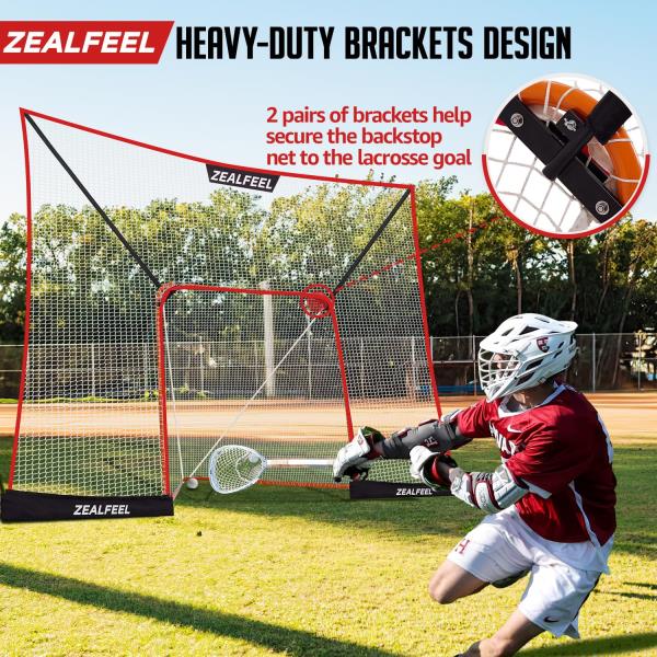 Lacrosse Backstop Net 14x10FT Extra-Large Shooting Coverage