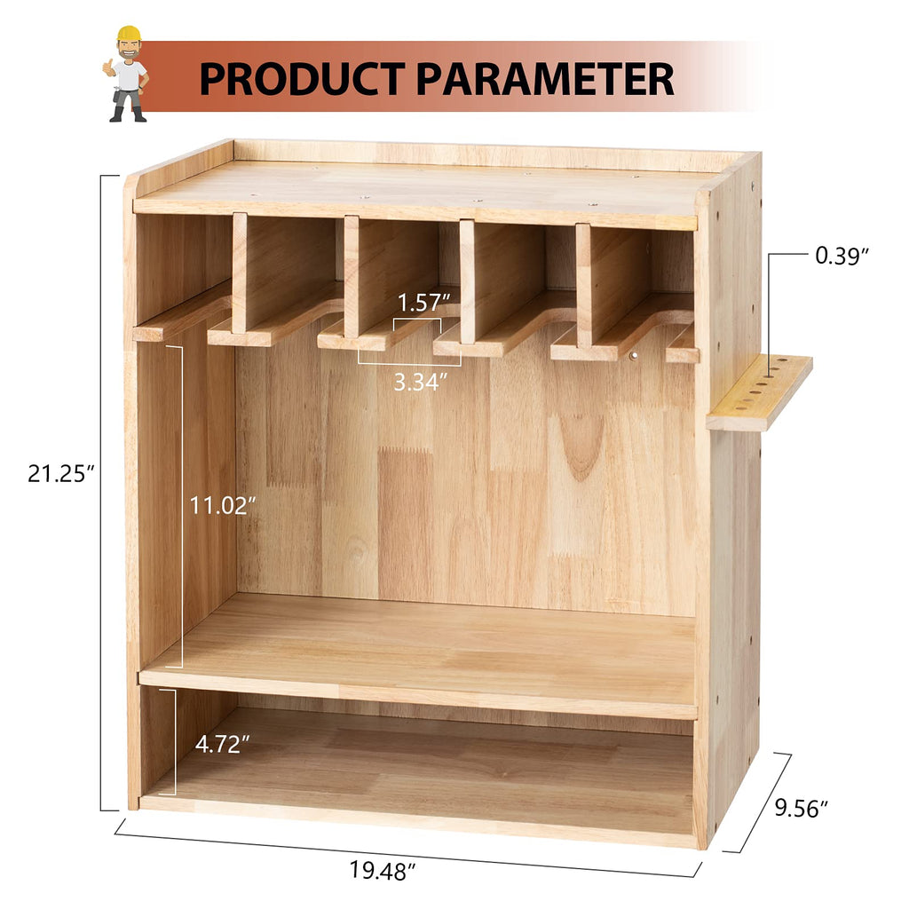 Open-Box New Mayyol Drill Charging Station  Power Tool Storage Organizer with 5 Drill Holder Retail $69.99