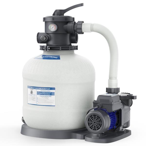 in Sand Filter Pump for Above Ground Pool 34 HP 3800 GPH with 6-Way Valve and Timer