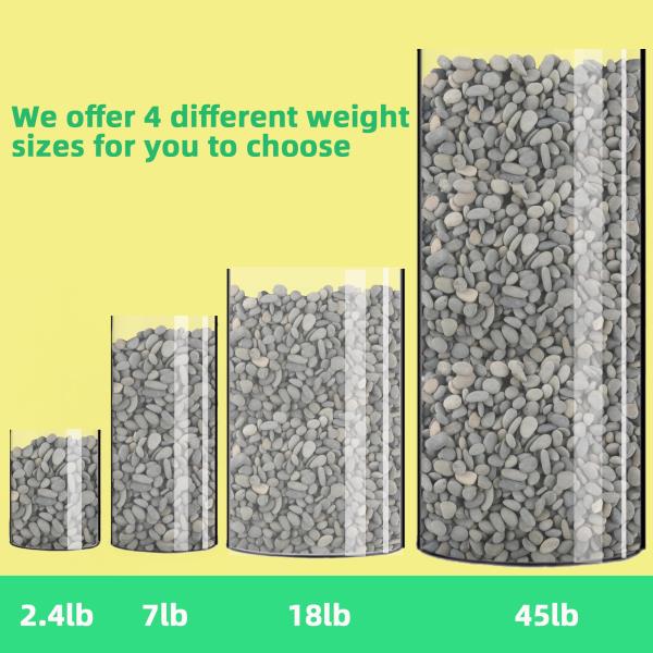 LB Mexican Beach Pebbles 1-Inch Grey River Rocks for Garden Landscaping and Potting