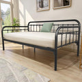 Metal Twin Daybed Frame Black Sanded 78.35L x 40.16W x 35.63H