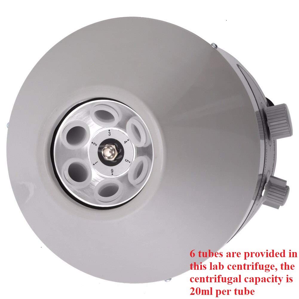 Desktop Electric Lab Centrifuge Machine wTimer Speed Control 4000 RPM 6x 20ml
