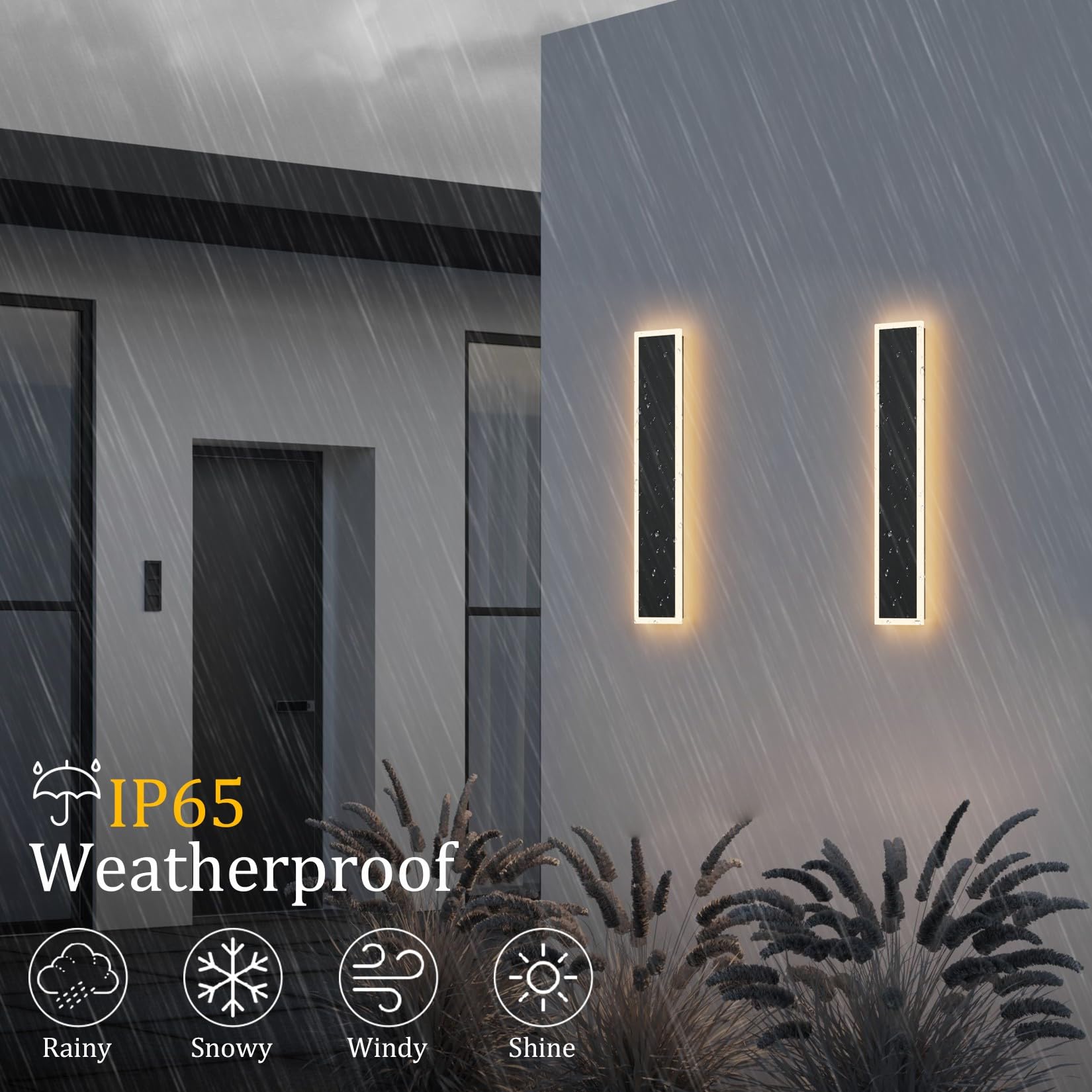 Coinmit Modern 31.5 Outdoor LED Wall Sconce