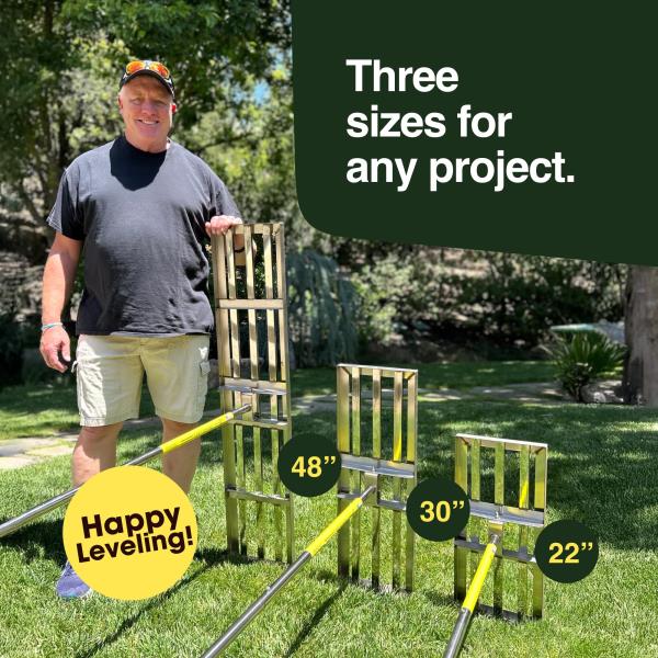 Lawn Leveling Rake  Heavy Duty Landscape Leveler