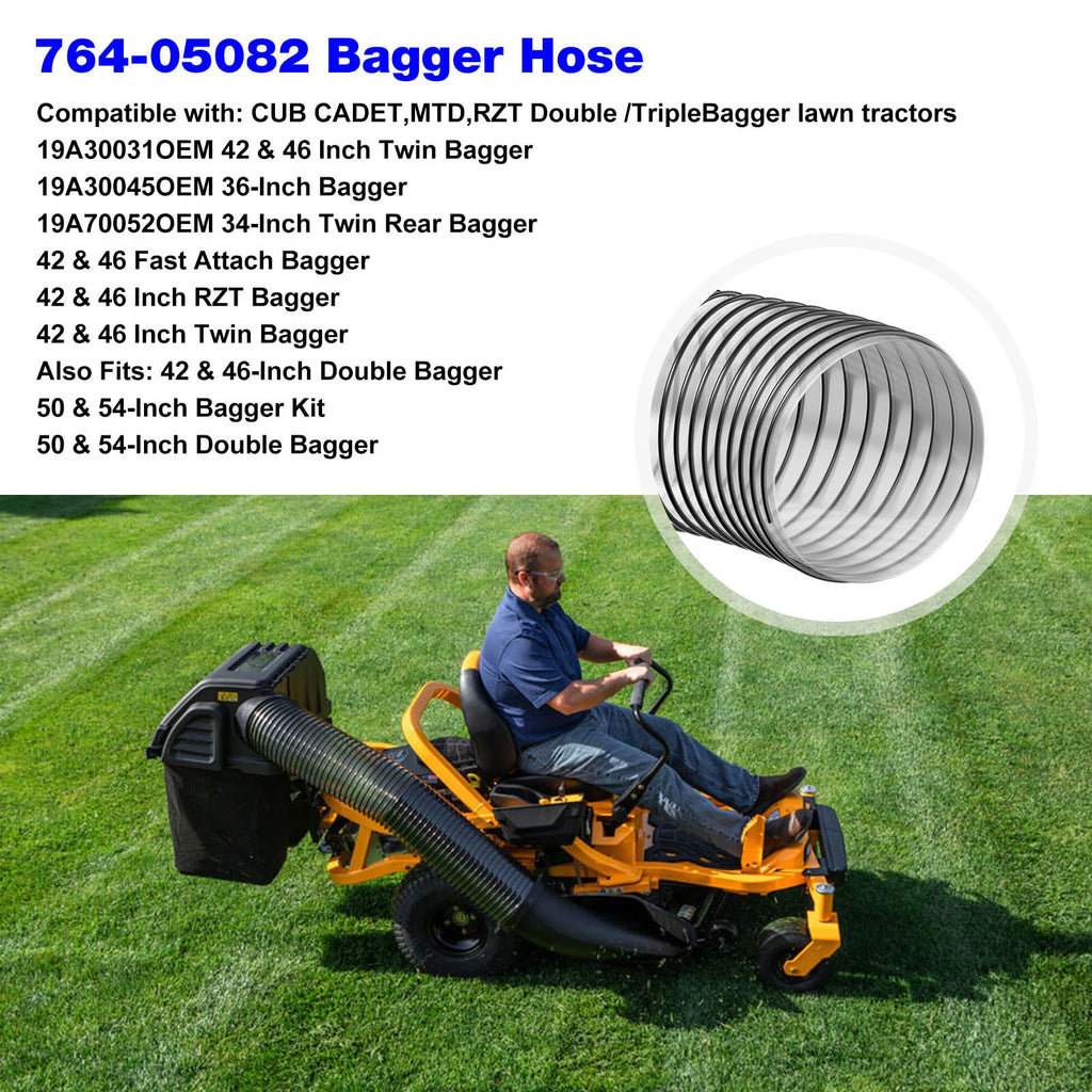 Bagger Flex Hose Replacement for Cub Cadet Riding Mower 8 x 47.5 $44.25