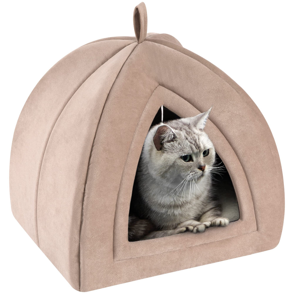 New TILLYOU 2-in-1 Cat House  Warm Pet Tent Bed for Small Pets 15x15x15 Retail $32.00