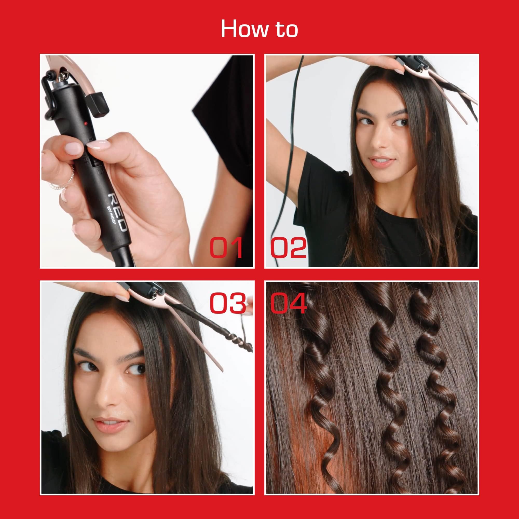 Pc Hair Styling Set with 0.3 Flat Iron  14 Curling Iron
