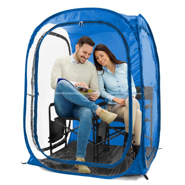 WeatherPod X-Large 12 Person Pop-Up Sports Shelter Royal Blue