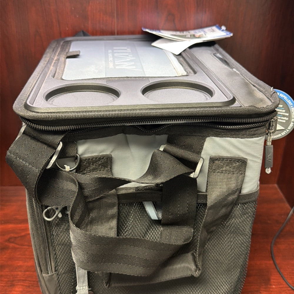 Soft Cooler Bag with Multiple Compartments GrayBlack