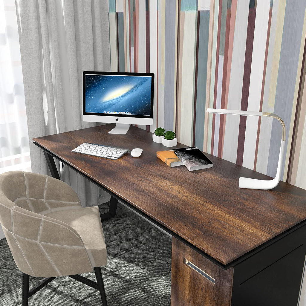 Brown Wood Grain Peel  Stick Contact Paper Wallpaper 35x120 Waterproof