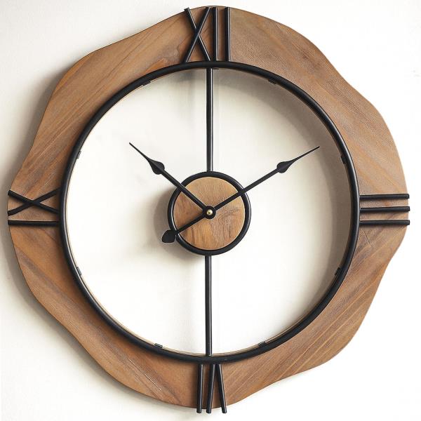 MASHI 20" Wall Clock for Living Room,Non Ticking Silent Battery Operated Retail $39.00