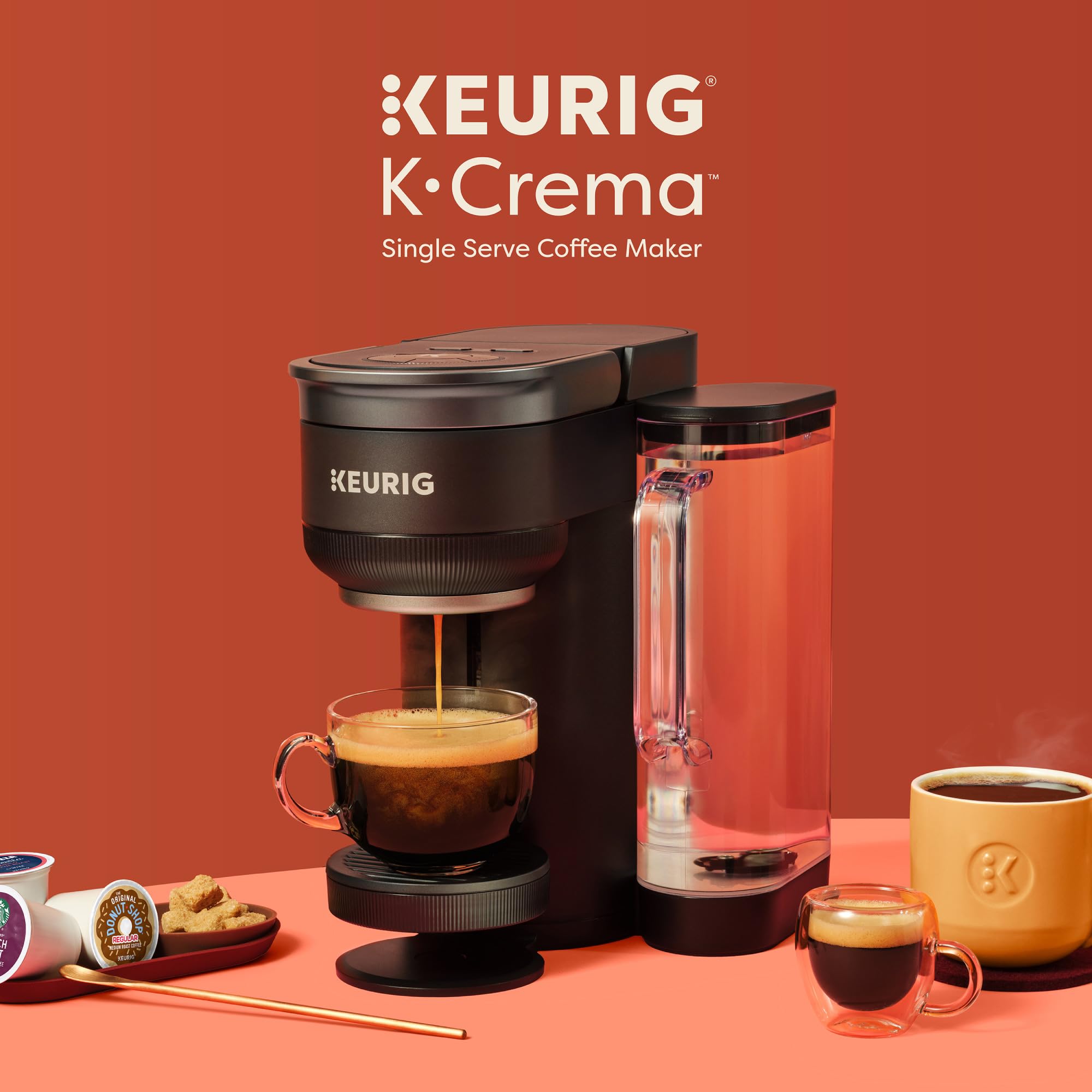 Keurig K-Crema Single Serve Coffee Maker Retail $156.00