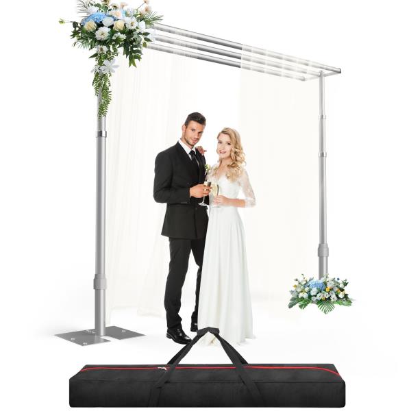 9x10ft Three Crossbar Heavy Duty Backdrop Stand for Wedding