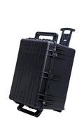 MEIJIA Portable Waterproof Protective Case,Hard Camera Case With Retractable Pull Handle And Rolling Wheels,Customizable Fit Foam Inserted,Elegant Black, 31.56"X22.99"X19.49" Retail $339.00