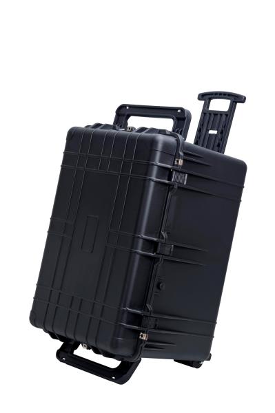 MEIJIA Portable Waterproof Protective Case,Hard Camera Case With Retractable Pull Handle And Rolling Wheels,Customizable Fit Foam Inserted,Elegant Black, 31.56"X22.99"X19.49" Retail $339.00