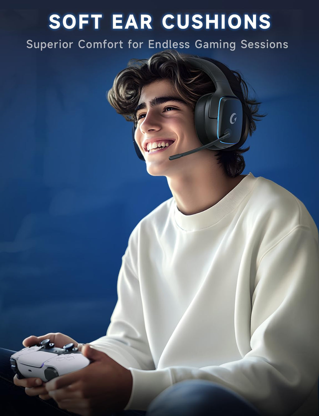 New Open-Box Gvyugke CT780 Wireless BT 5.3 7.1 Surround Sound Noise Canceling Mic Gaming Headset Retail $27.00