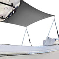 STenkl-D T Top Sun Shade Extension Kit, Boat Sun Shade 800D Polyester Waterproof and UV Resistant Material with Stainless Steel Telescopic Shade Poles, Gray Size7:A=102"B=78"C=66" Retail $55.00
