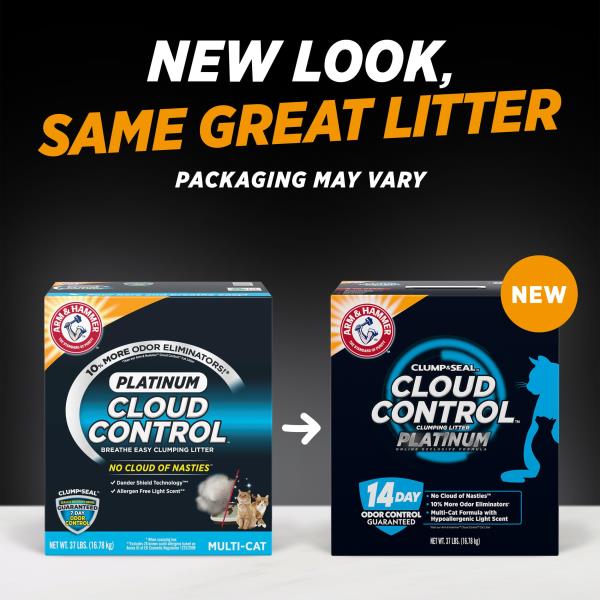ARM  HAMMER Cloud Control Platinum Multi-Cat Litter 37 lbs
