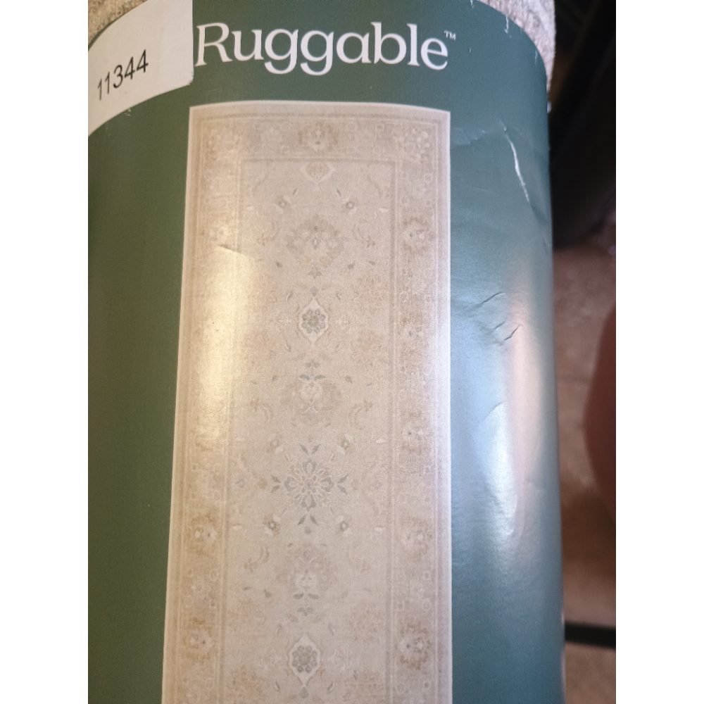 Traditional Persian Style Runner Rug BeigeCream 25.75 x 610.75
