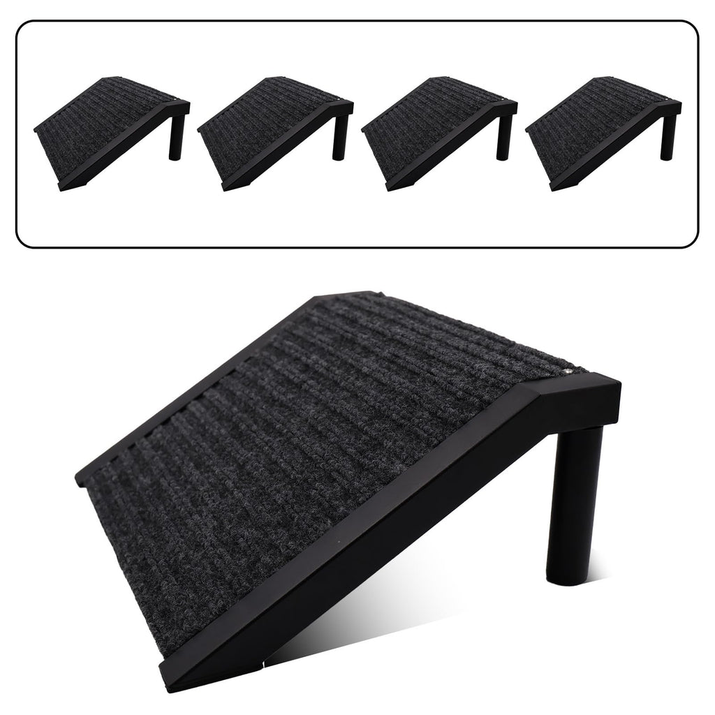 Dog Ramp for Stairs Non-Slip Pet Steps with Locked-in Carpet Iron Frame