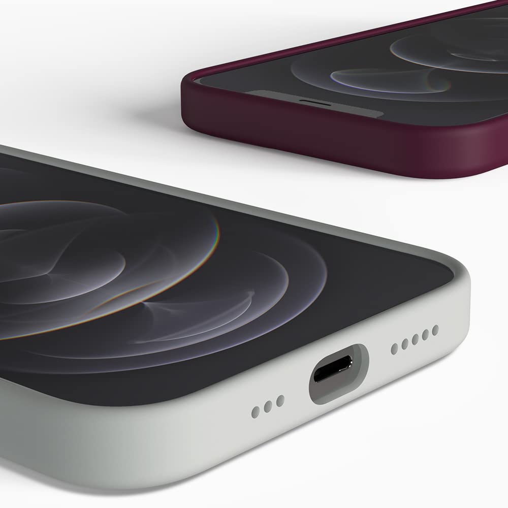 Magnetic Anti-Dust Silicone Case for iPhone 14 Pro Max MagSafe Lavender