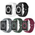 Pack Soft Silicone Sport Bands for Apple Watch 384041mm Series 1-7 SE Retail $14.00