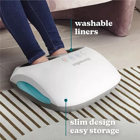 HoMedics Shiatsu  Air 4.0 Foot Massager w Heat  Air Compression - Gray Unisex Retail $152.00
