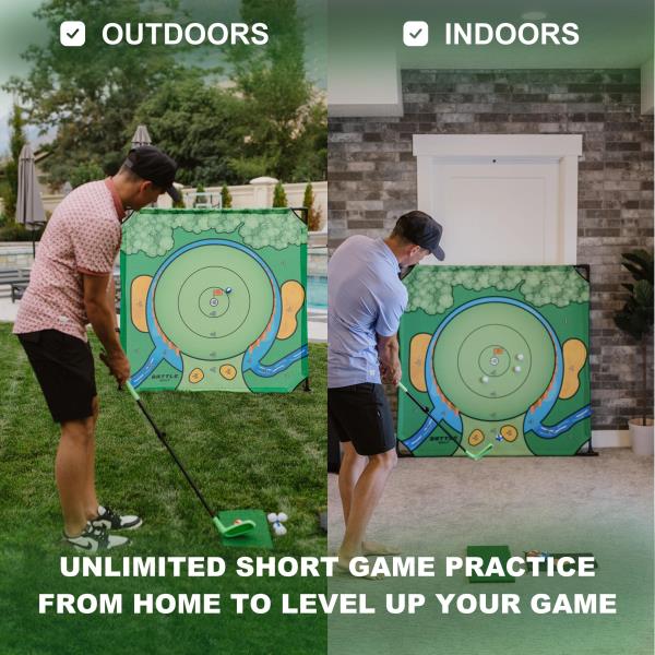 Indoor Chipping Game Battle Golf Portable Set with Club