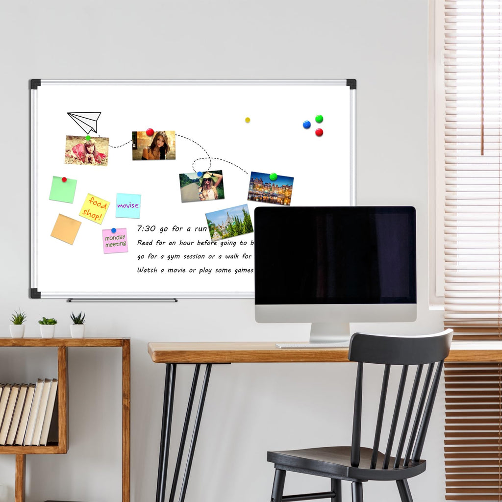 Open-Box New XBoard Magnetic Dry Erase Board 36 x 24 Double Sided Silver Frame Retail $33.00