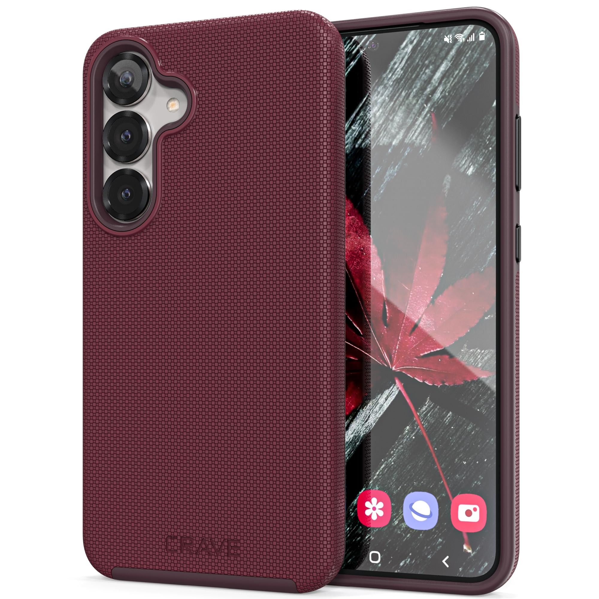 Samsung Galaxy S25 Plus Shockproof Dual Layer Case Berry