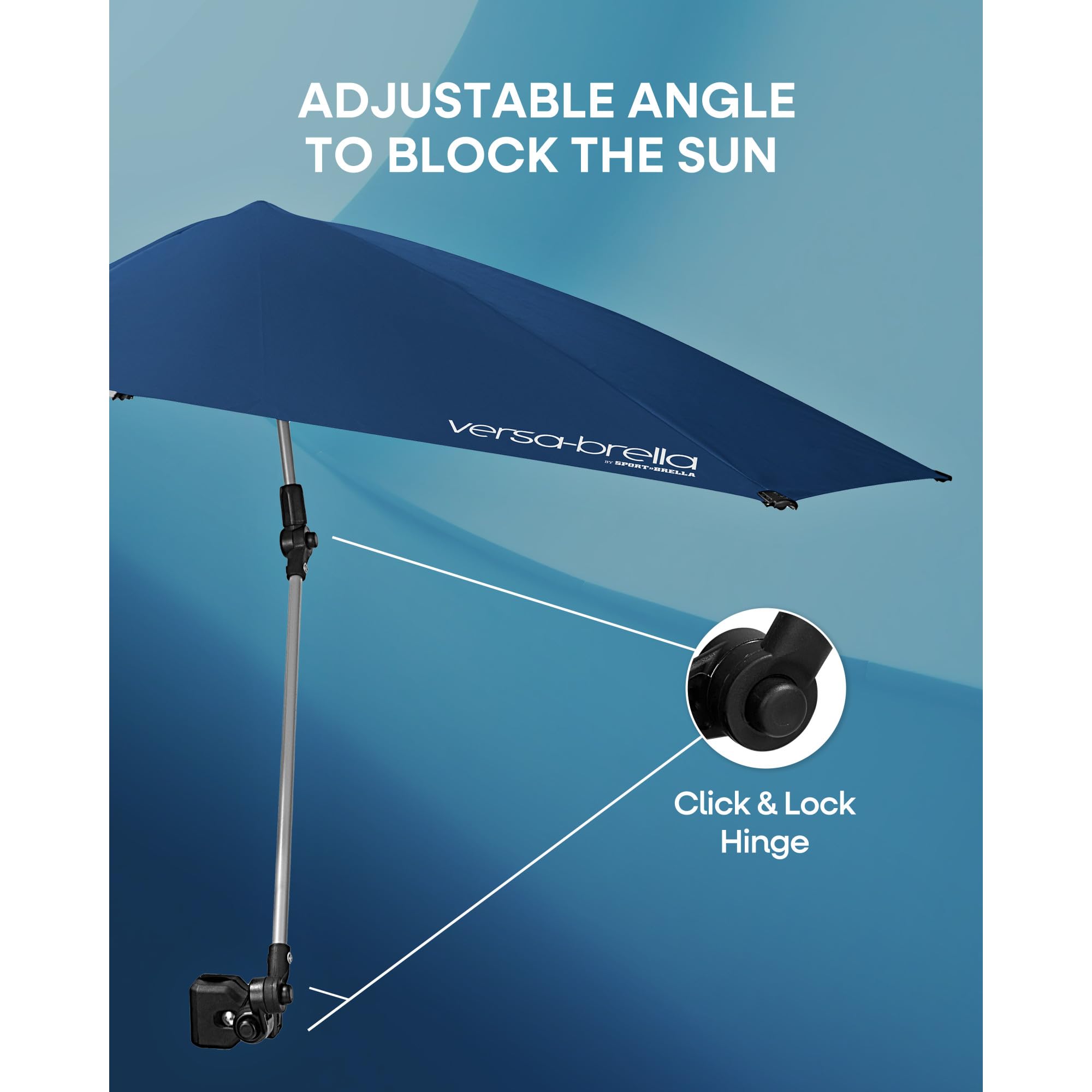 Sport-Brella Versa-Brella Midnight Blue Clamp-On Adjustable Umbrella