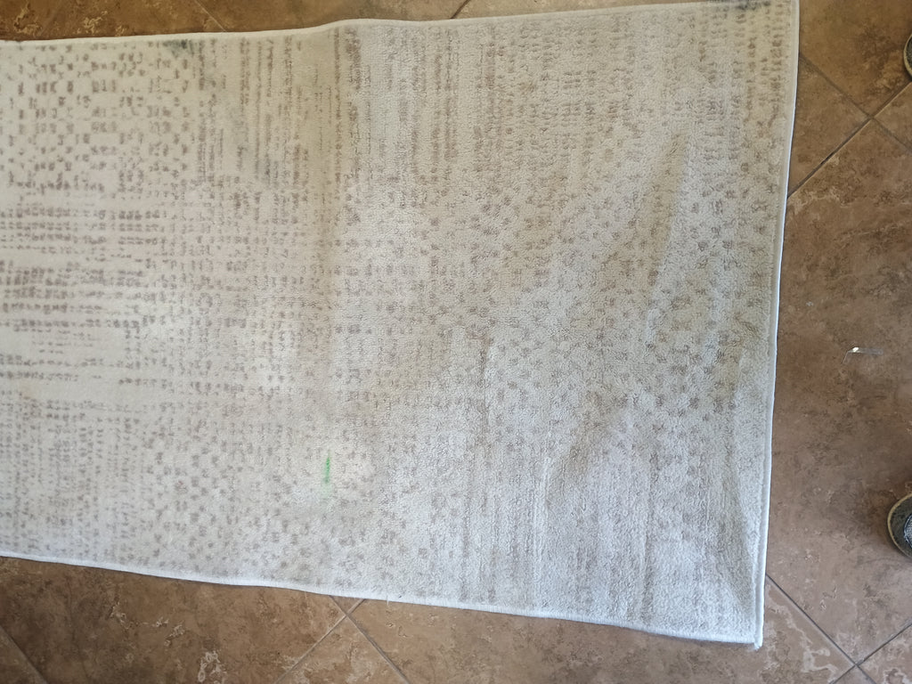 Mohawk Home Abstract Pattern Washable Polyester Area Rug BeigeGray