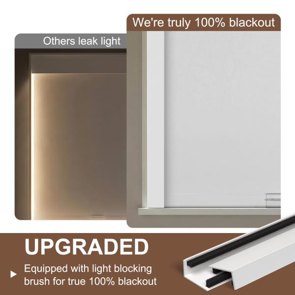Light Blocking Strips for Window Shades and Blinds 100 Blackout PVC Side Tracks 58 2PCS