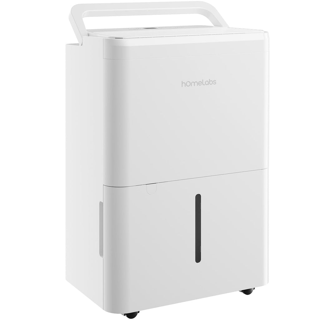 White Ultra Quiet Compact Wi-Fi Dehumidifier 8 Pint for 1800 Sq Ft