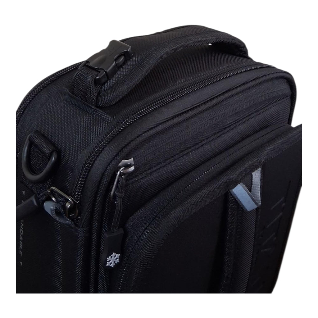 Black Expandable Insulated Lunch Box Cooler with 2 Ice Walls  Leak-Proof Lining Retail $44.00