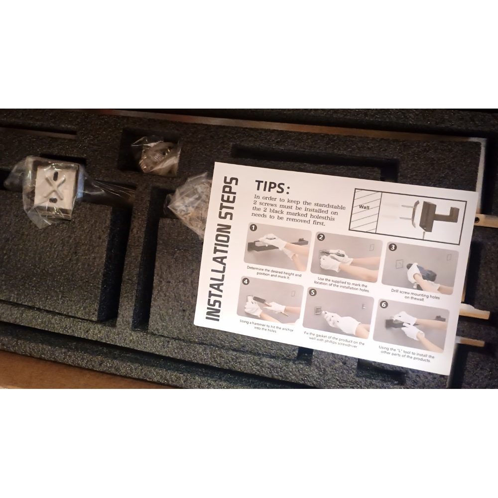 OOir onOO 20pc Brushed Nickel Bathroom Set Retail $129