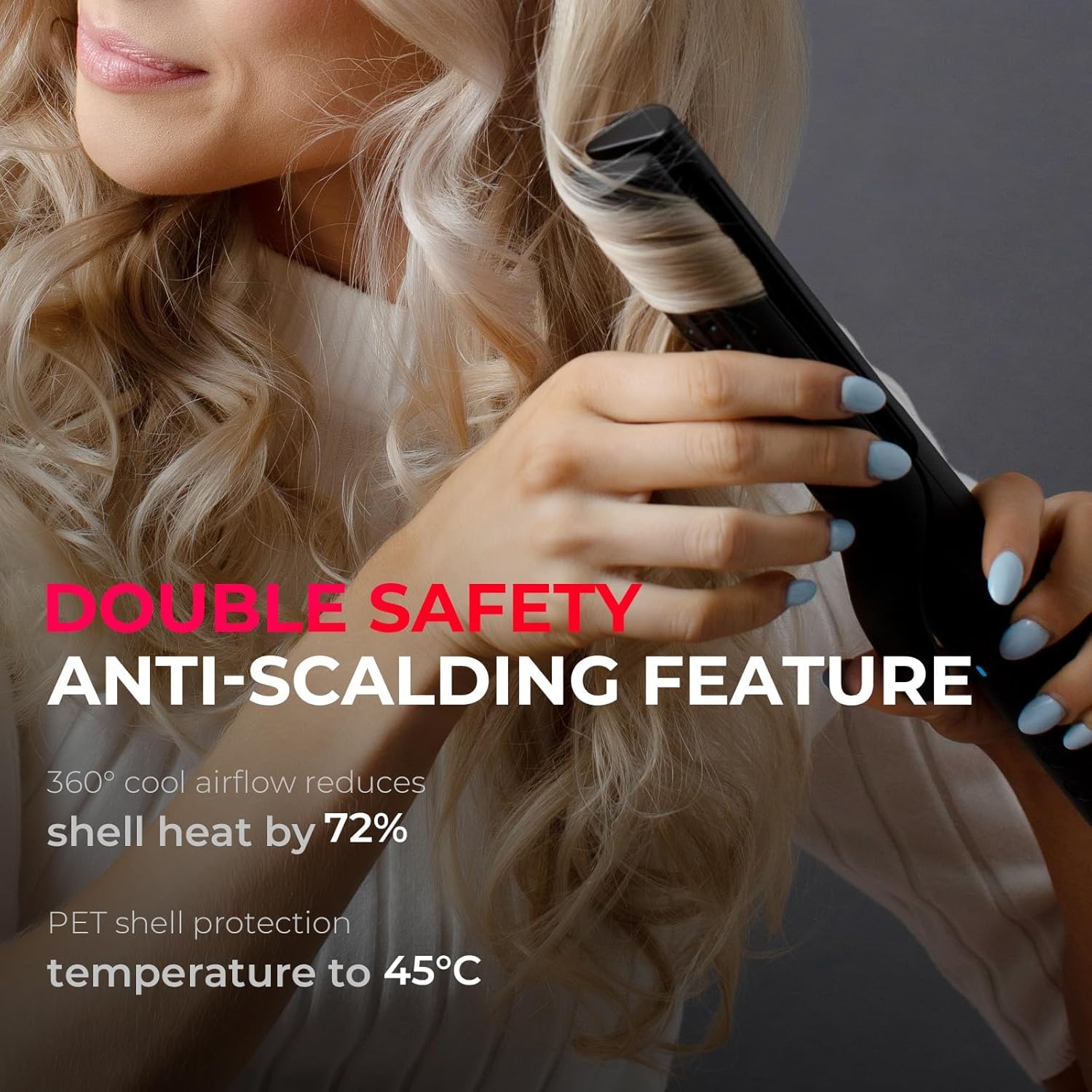 Airflow 2.0 2-in-1 Hair Straightener and Curler 1.25 Inch Black Dual Voltage
