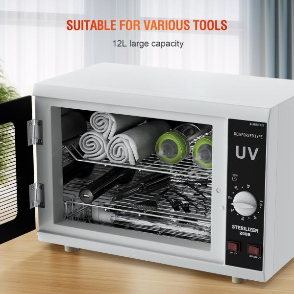 UV Sanitizer Cabinet. Dual Lamp UV Light Sanitizer Box with Timer Setting, Suitable for Cleaning of Various Items Retail $89.00