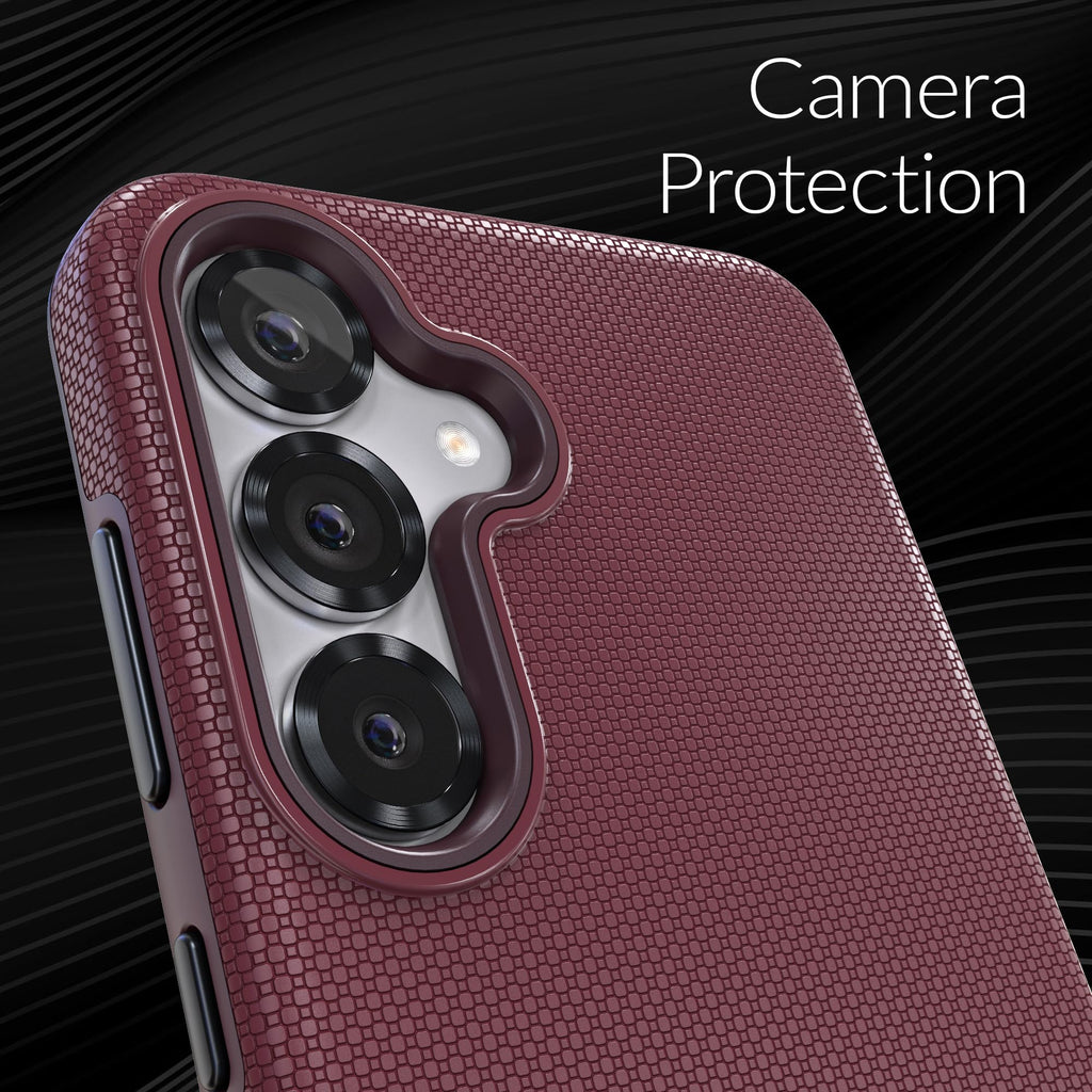 Samsung Galaxy S25 Plus Shockproof Dual Layer Case Berry