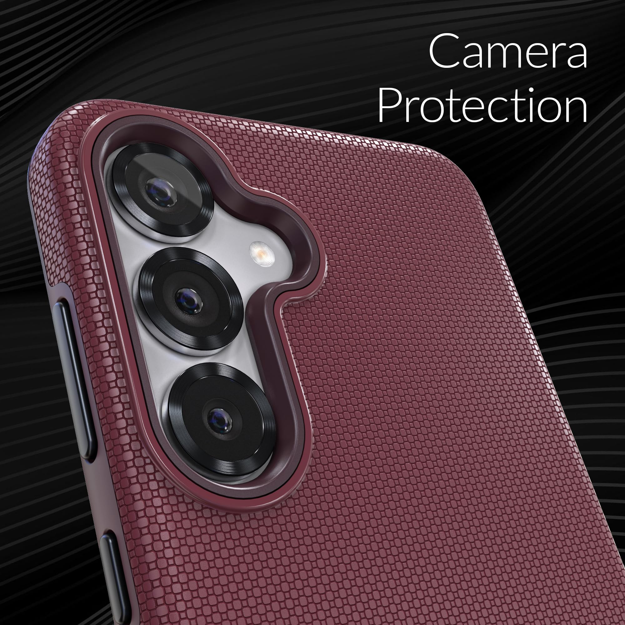 Samsung Galaxy S25 Plus Shockproof Dual Layer Case Berry