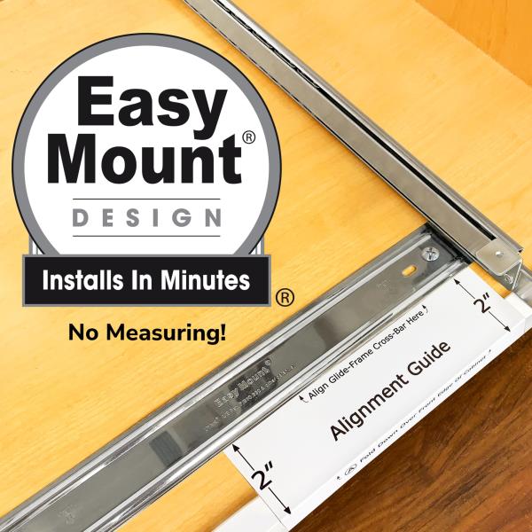 Double Pull Out Trash Can Slider for Under Cabinet