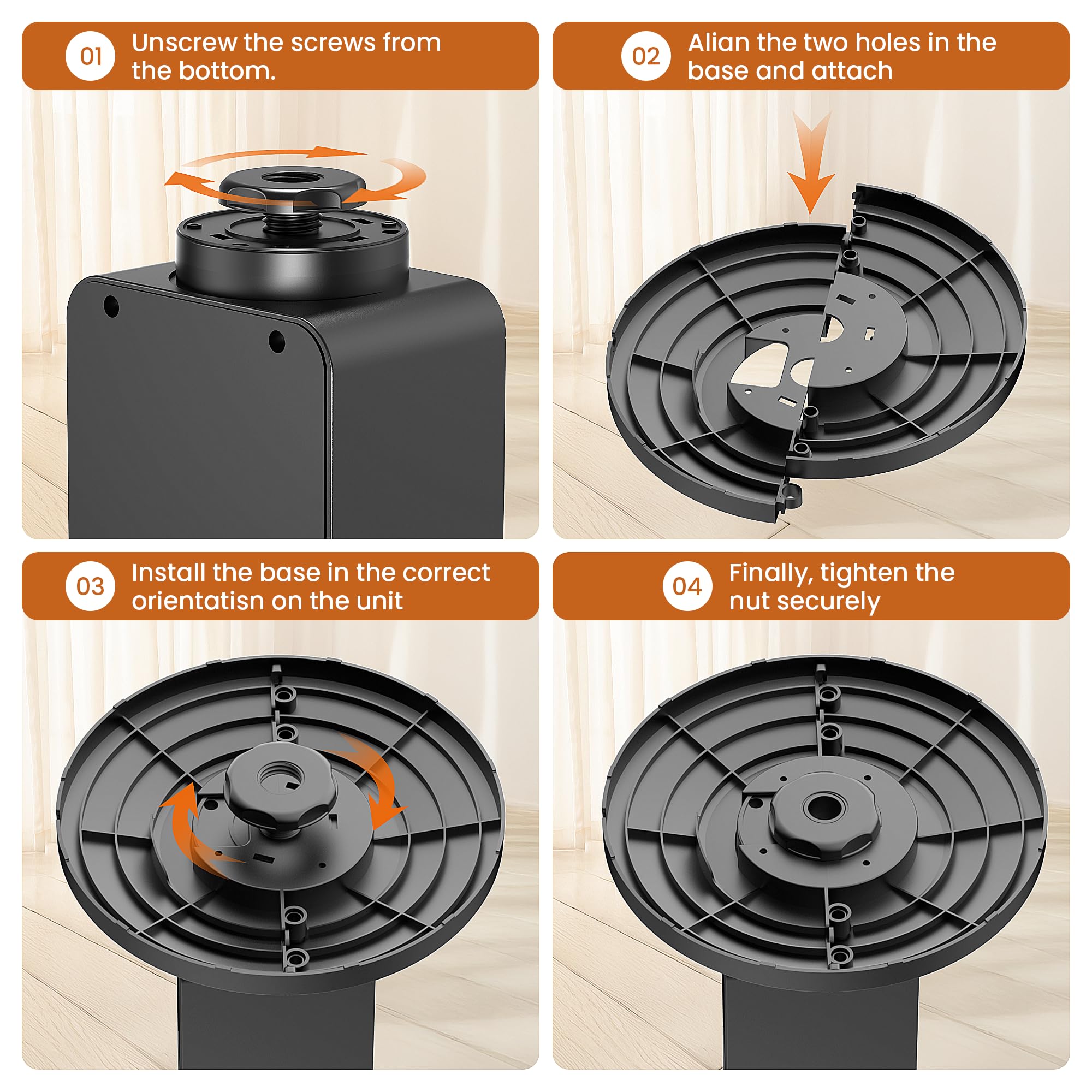 Tower Heater and Fan Combo, 1500W PTC Electric Fireplace Heater W/ 3D Flame, 90° Oscillation Space Heater Fan Combo for Indoor Use, Child Lock & Eco Mode, 12h Timer, Remote Control, Home & Office Retail $89.00
