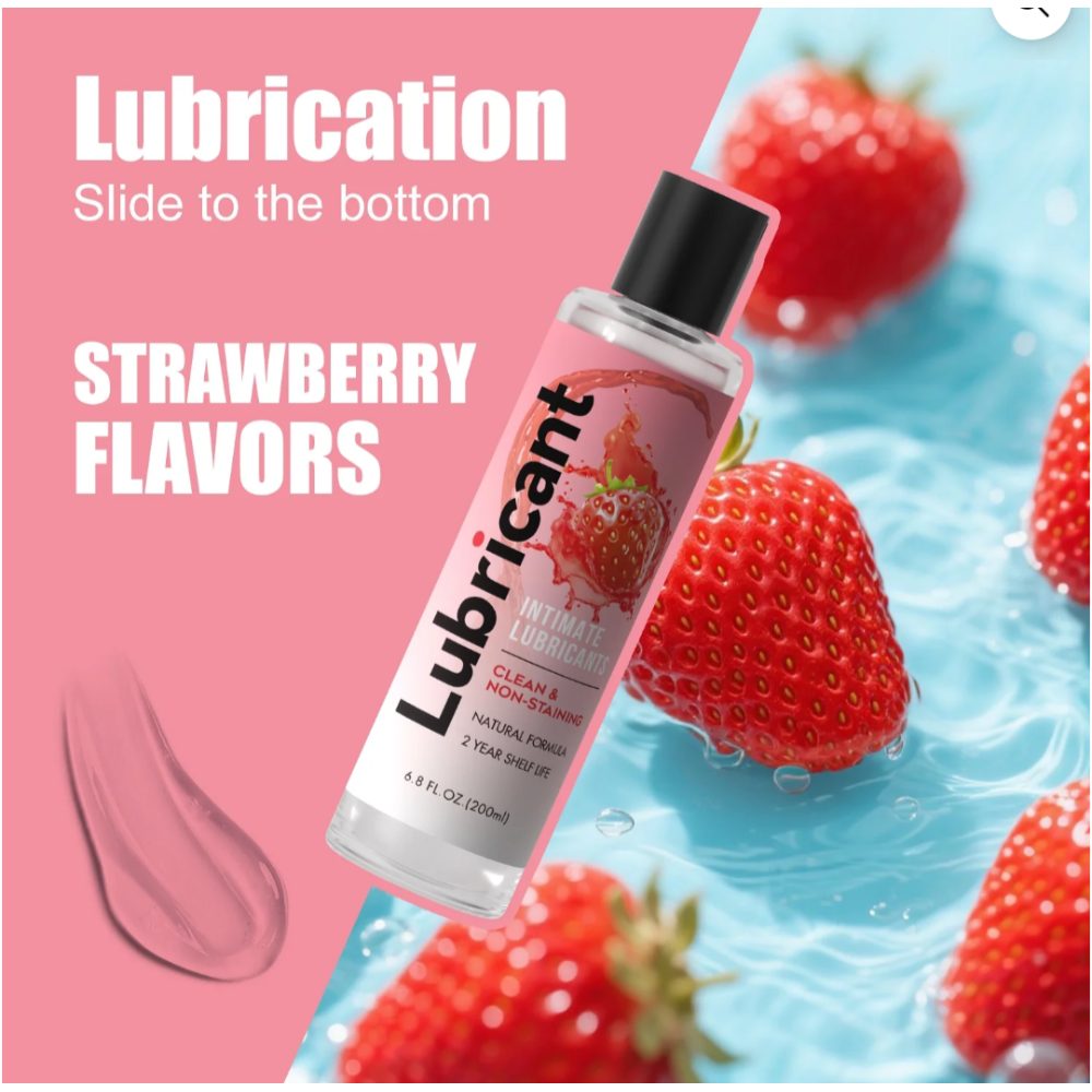 Strawberry Intimate Lubricant 6.8 FL OZ