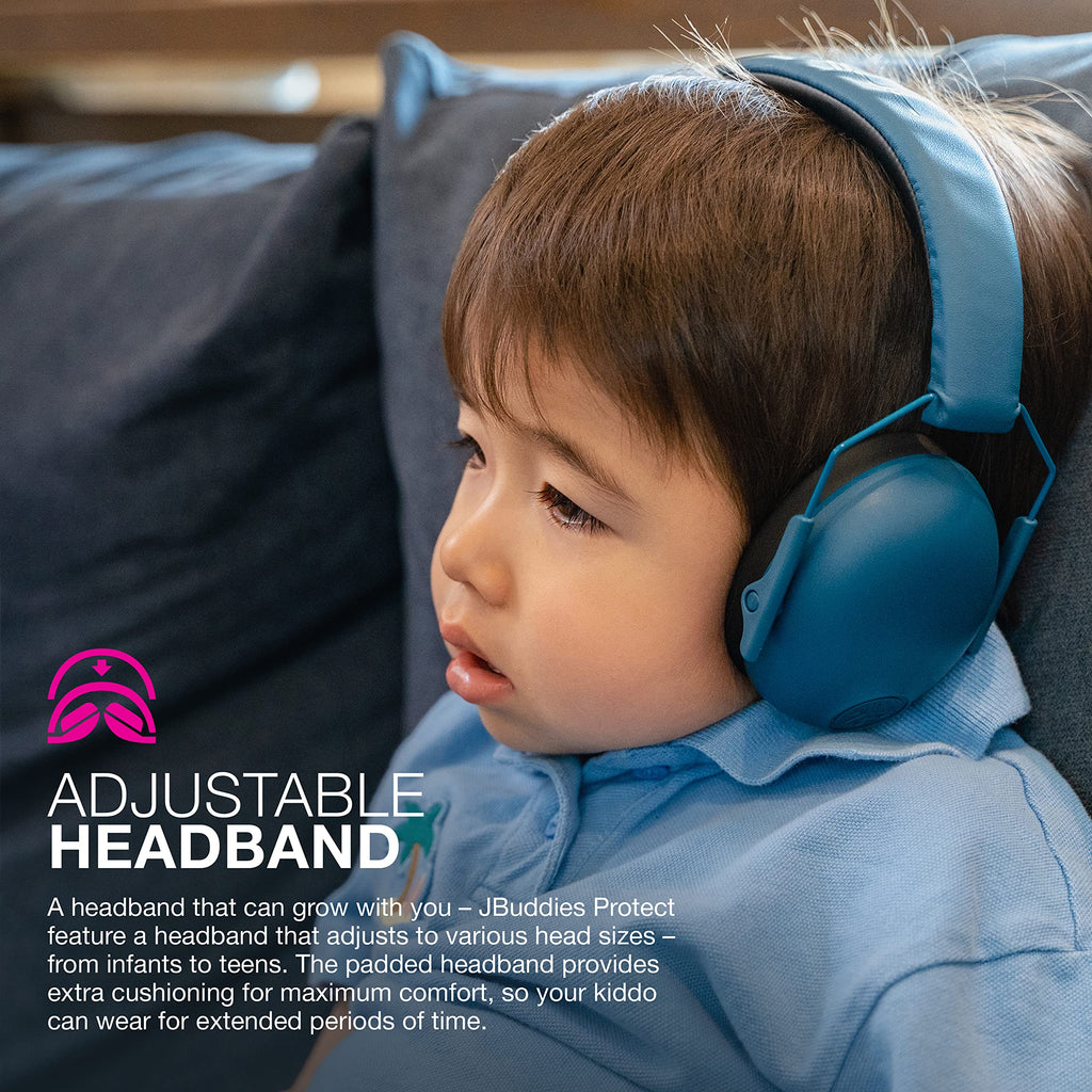JLab JBuddies Protect Navy Blue Earmuffs for Infants to Teens