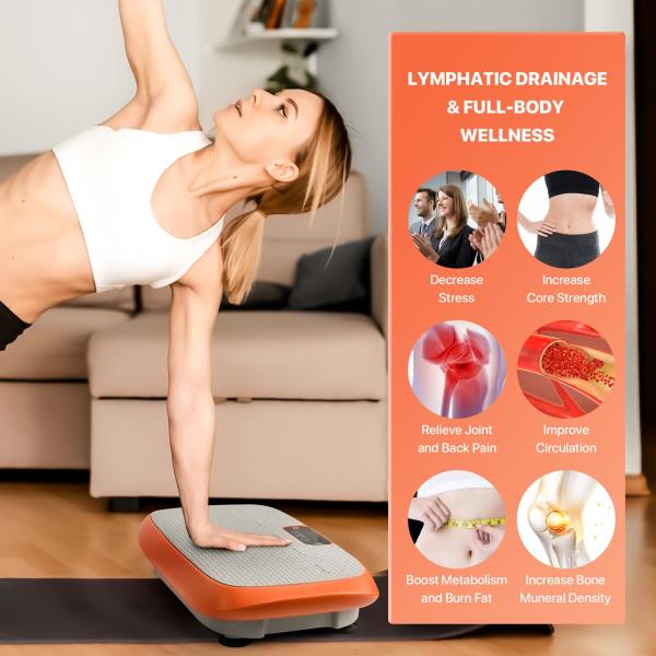 Vibration Plate Exercise Machine for Weight Loss Fitness Equipment, Vibration Plate Platform for Home Fitness,Lymphatic Drainage Shaking Full Body Shaker 99 Adjustable Speeds Retail $59.00
