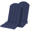 Adirondack Chair Cushion Set of 2 19.7x18.9x1.5 Inch Navy $42.00