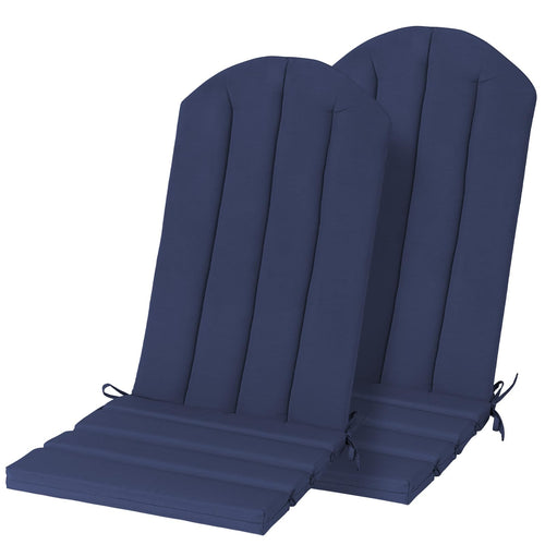 Adirondack Chair Cushion Set of 2 19.7x18.9x1.5 Inch Navy $42.00
