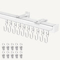 Ceiling Curtain Track White 12-15 ft Heavy Duty Ceiling/Wall Mount Rail Retail $66.00