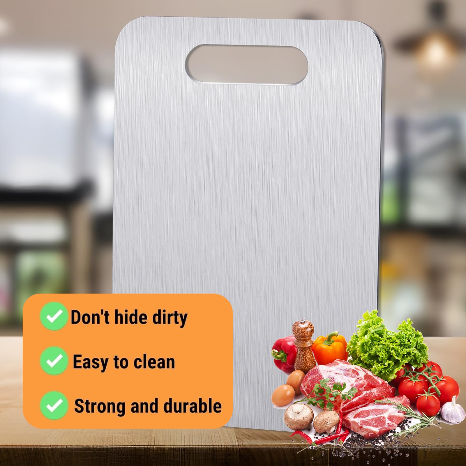 FARGEPENN Titanium Steel Cutting Board Set 13.4x9
