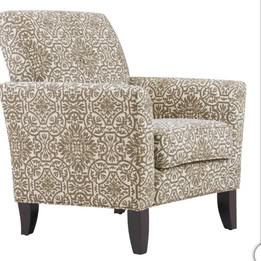 Laurens Modern Upholstered Accent Chair – Soft Fabric, Wood Legs